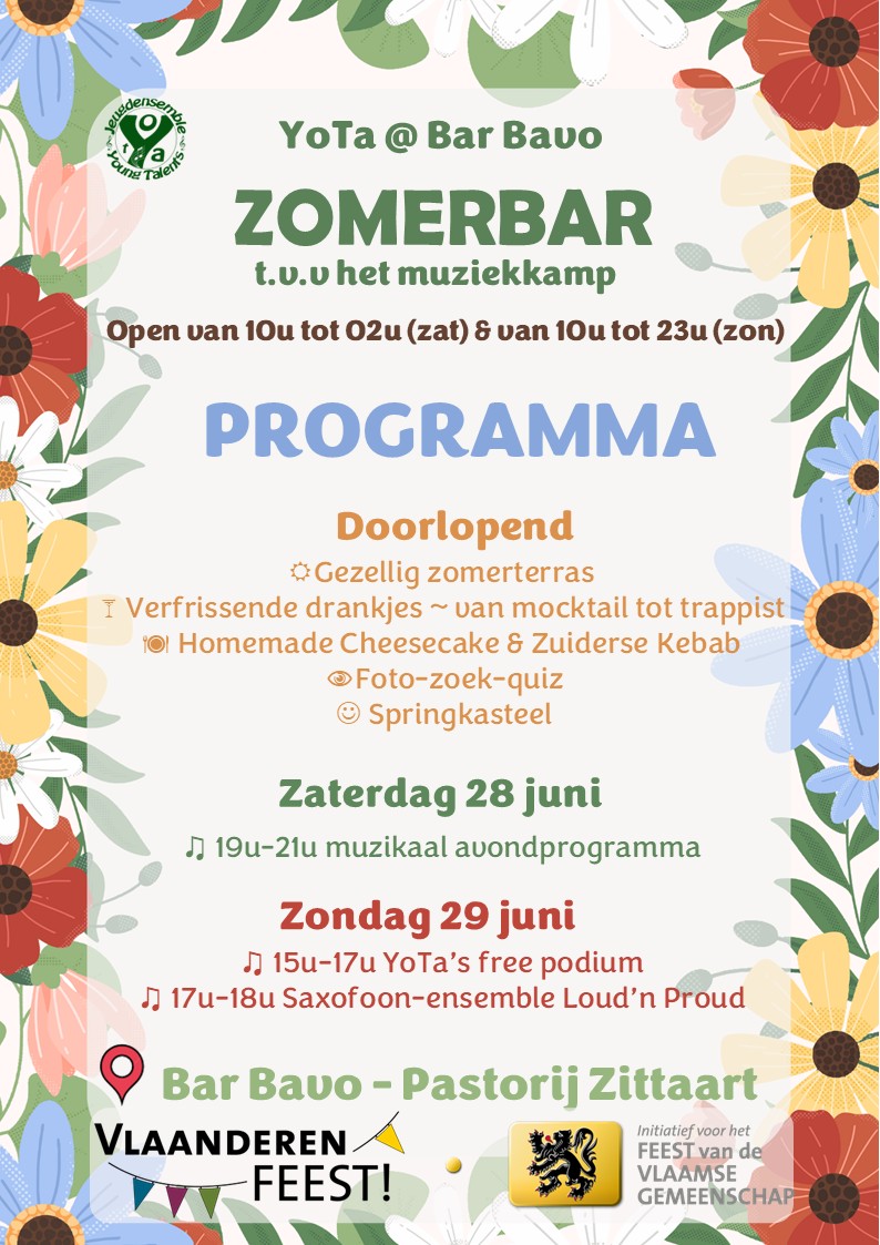 Programma zomerbar